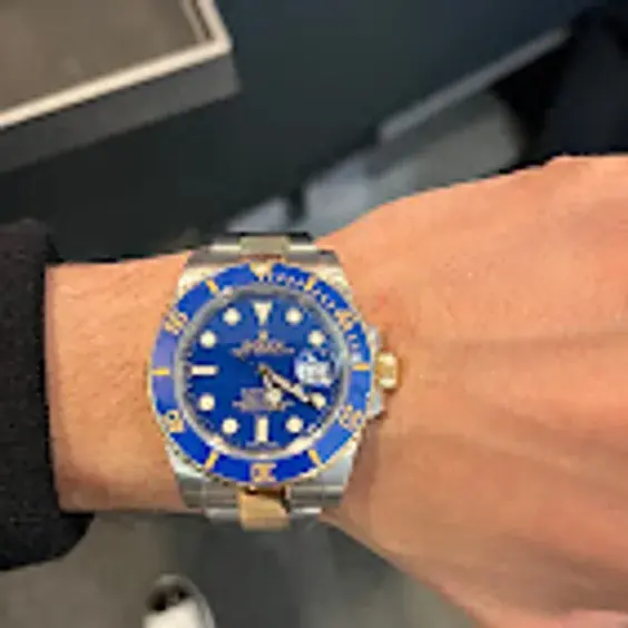 Rolex Submariner on a customer's wrist